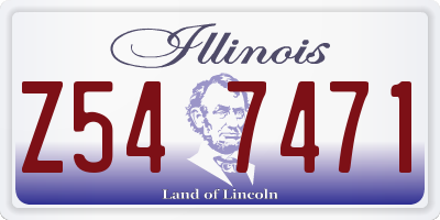 IL license plate Z547471