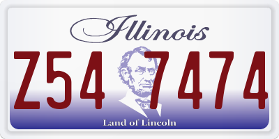 IL license plate Z547474