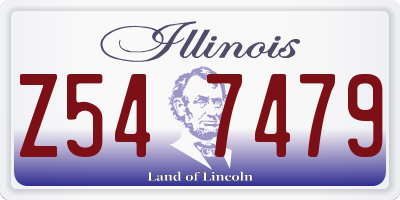 IL license plate Z547479