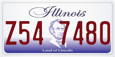 IL license plate Z547480
