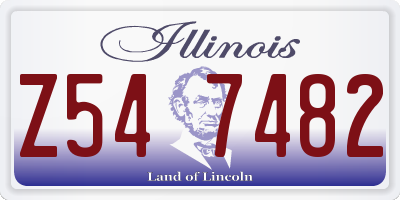 IL license plate Z547482