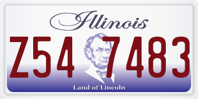 IL license plate Z547483