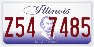 IL license plate Z547485