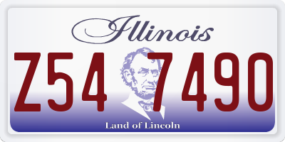 IL license plate Z547490
