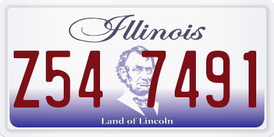 IL license plate Z547491