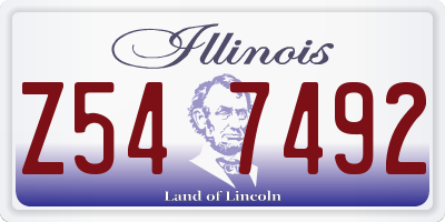 IL license plate Z547492