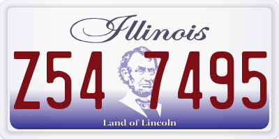 IL license plate Z547495