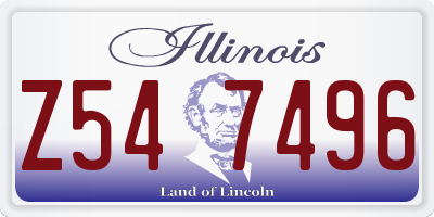 IL license plate Z547496
