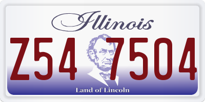 IL license plate Z547504