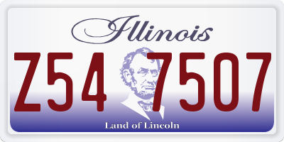 IL license plate Z547507