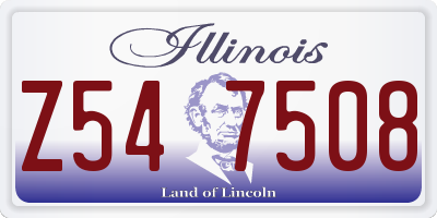 IL license plate Z547508