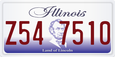 IL license plate Z547510