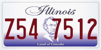 IL license plate Z547512