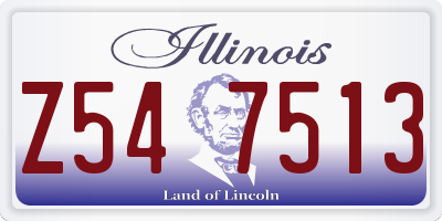 IL license plate Z547513