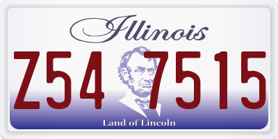 IL license plate Z547515