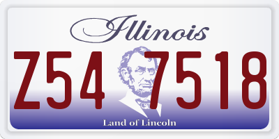 IL license plate Z547518