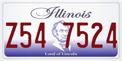 IL license plate Z547524