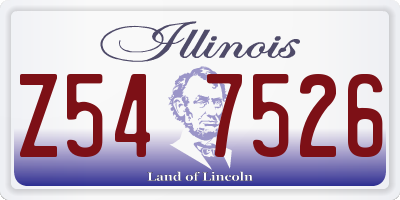 IL license plate Z547526