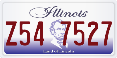 IL license plate Z547527
