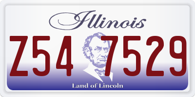 IL license plate Z547529