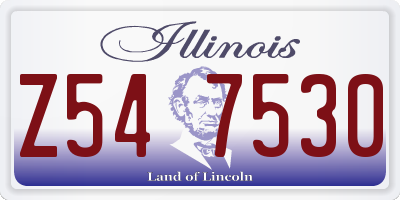 IL license plate Z547530