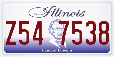 IL license plate Z547538