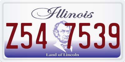 IL license plate Z547539
