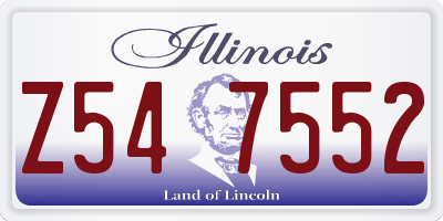 IL license plate Z547552