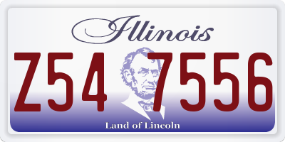 IL license plate Z547556
