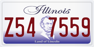 IL license plate Z547559