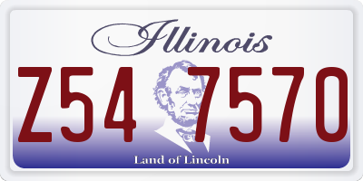 IL license plate Z547570