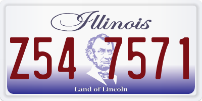 IL license plate Z547571