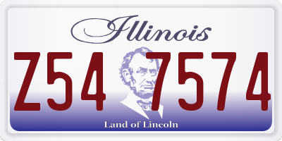 IL license plate Z547574