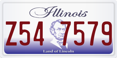 IL license plate Z547579