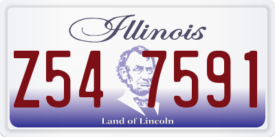 IL license plate Z547591