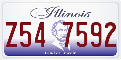 IL license plate Z547592