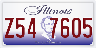 IL license plate Z547605