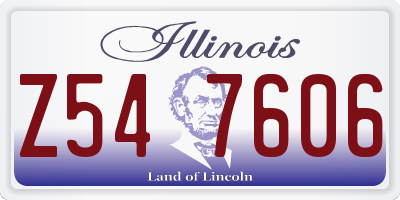 IL license plate Z547606