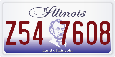 IL license plate Z547608