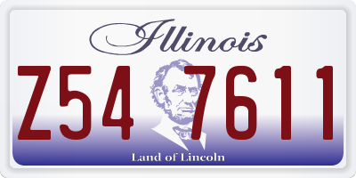 IL license plate Z547611