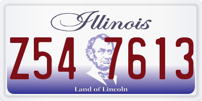 IL license plate Z547613