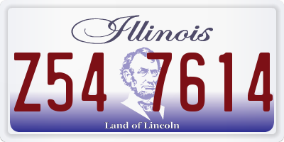 IL license plate Z547614