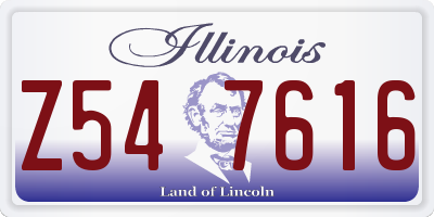 IL license plate Z547616