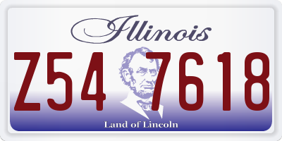 IL license plate Z547618