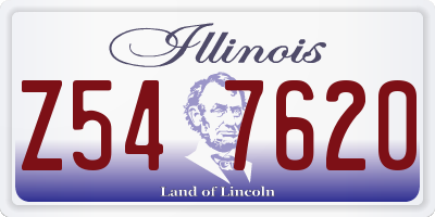 IL license plate Z547620