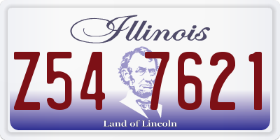 IL license plate Z547621