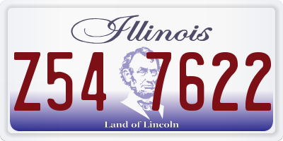 IL license plate Z547622
