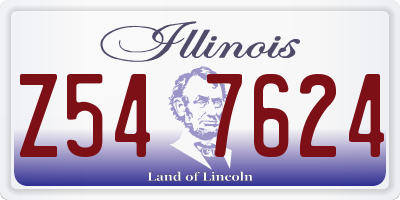 IL license plate Z547624