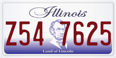 IL license plate Z547625