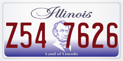 IL license plate Z547626